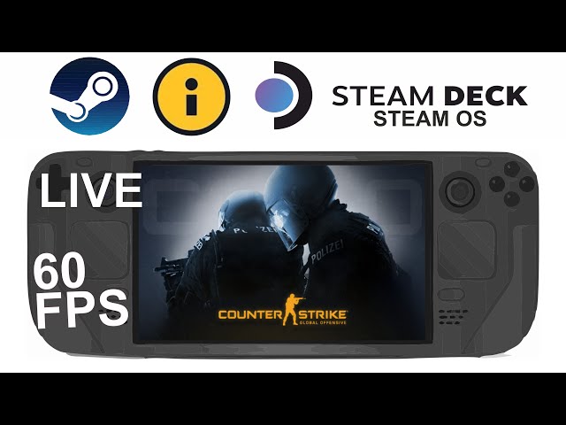 Steam Deck Gameplay - CS:GO Counter Strike Global Offensive - SteamOS 