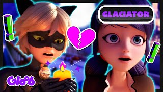 O PRIMEIRO ENCONTRO DE MARINETTE E CAT NOIR?😍 (GLACIATOR) | MIRACULOUS LADYBUG 2ª TEMP | Mundo Gloob