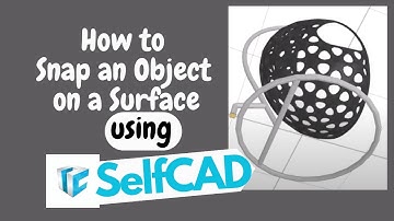 How to snap an object on a surface in SelfCAD #shorts #3d