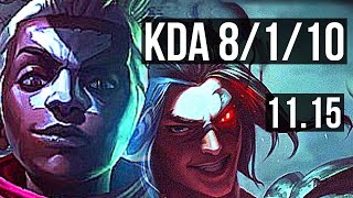 EKKO vs KAYN (JUNGLE) | 8/1/10, 1.9M mastery, Godlike, 300+ games | BR Diamond | v11.15