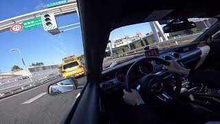 マスタングGTドライブ 平和島~辰巳PA Mustang GT Drive in Japan