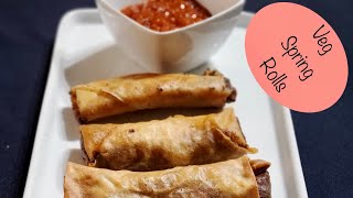 Veg Schezwan Spring Rolls | Crispy vegetable spring rolls | Chinese spring roll