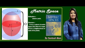 interior point | A is open iff A is a neighbourhood of each of its point | metric space 2022