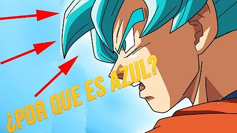 ¿Por qué el pelo de Goku es azul?