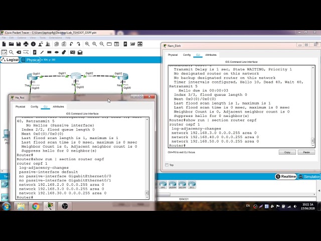 Lab TSHOOT OSPF: Hướng dẫn tìm lỗi mạng và cách khắc phục trên Cisco Packet Tracer