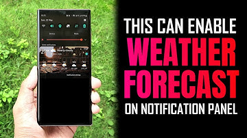 Get this weather widget on the notification panel & lock screen on any android phone !