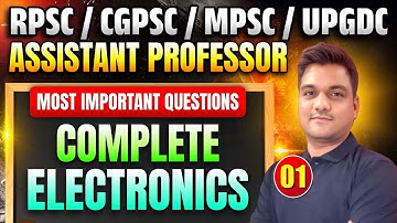 Digital Electronics -1| Assistant Professor Physics | RPSC | CGPSC | MPSC | UP GDC Professor Exam