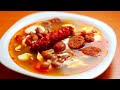 Hungarian bean soup with smoked pork