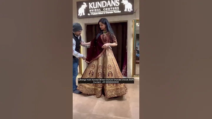 Premium Bridal Handwork Lehenga Choli😍Shopping in Chandni Chowk #shorts #ashortaday #lehenga #bride