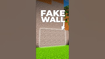 Secret Fake Wall in Minecraft! 🤫 #minecraft