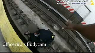 VIDEO: Officers save woman who fell on train tracks in Brooklyn