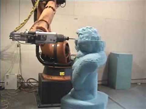 Sculpting a Large Bust of Bethoven