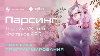 Парсим данные вконтакте. Что такое API? Программируем на python. Как спарсить данные через API?