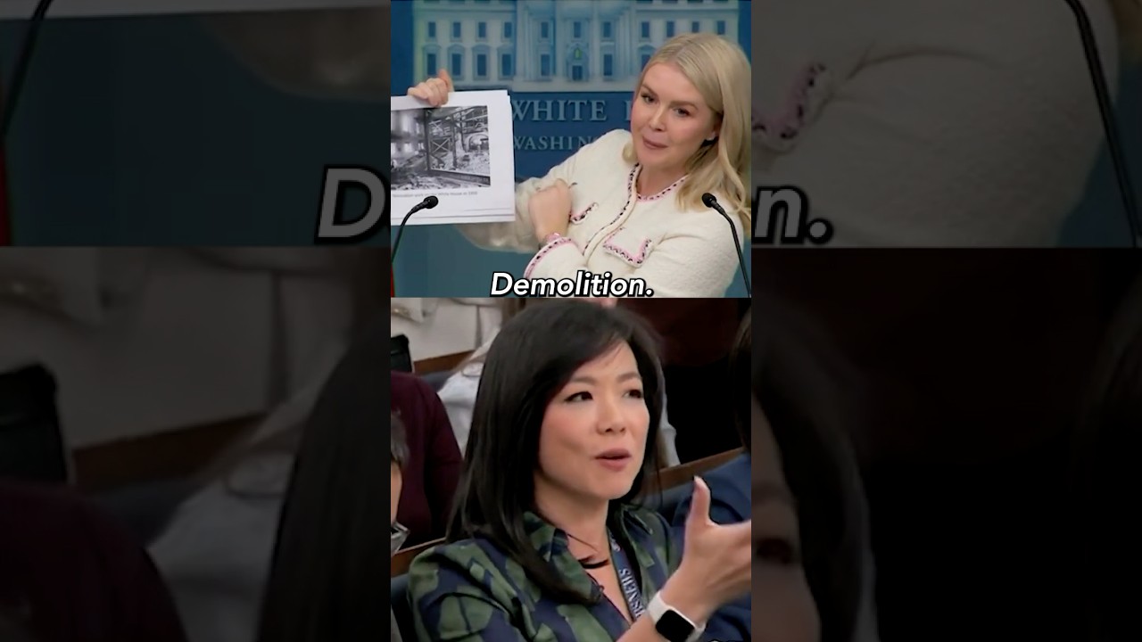 Karoline Leavitt REKTS Reporter on White House Demolition