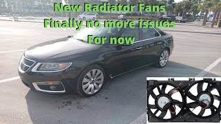 Buick Regal Fans on my 2010 Saab 9-5 Aero