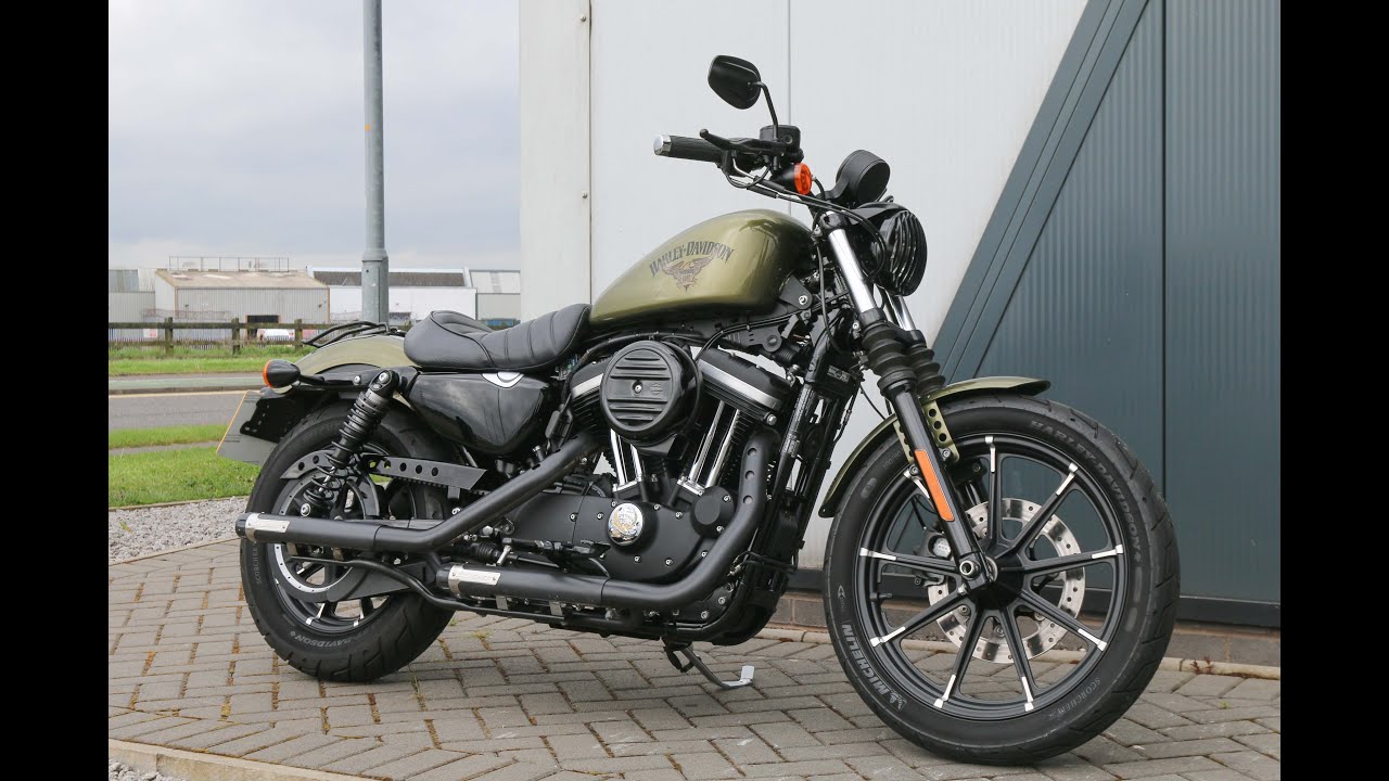 2016 Harley-Davidson Sportster XL883N Iron in Olive Gold - YouTube