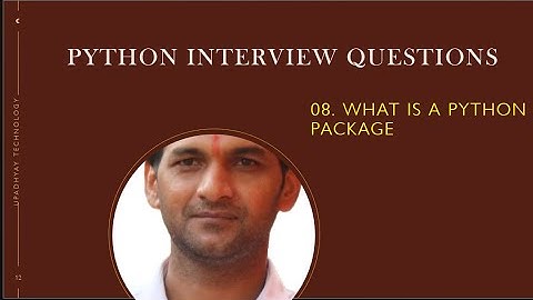 What is a Python package | Python Interview Questions