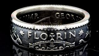 Details on how to make a Silver Australian Florin Coin Ring