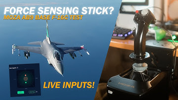 Simulate a Force Sensing Stick! | Moza AB9 Base Test in the DCS F-16C