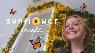 making a flower wall in my room (building a wall of positivity)