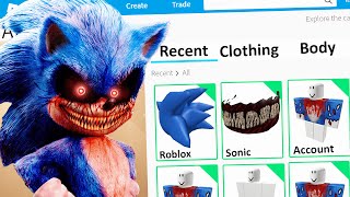 MAKING SONIC.EXE a ROBLOX ACCOUNT (New Morph!)
