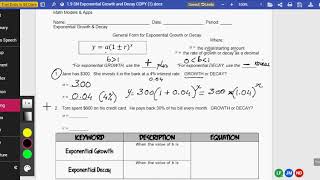 1 9 SN BIS EXPONENTIAL GROWTH AND DECAY
