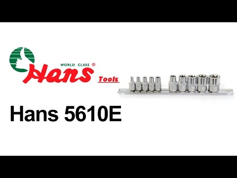Hans 5610E — набор торцевых головок — видео обзор 130.com.ua