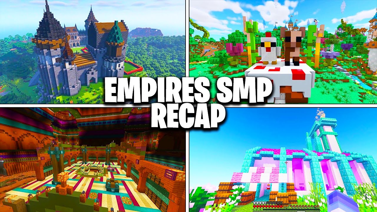 Mega Base Progress on EMPIRES SMP (Empires SMP Recap) - YouTube