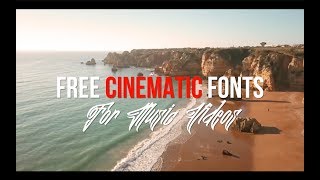 7 Free Cinematic Fonts For Your Next  | Free Download