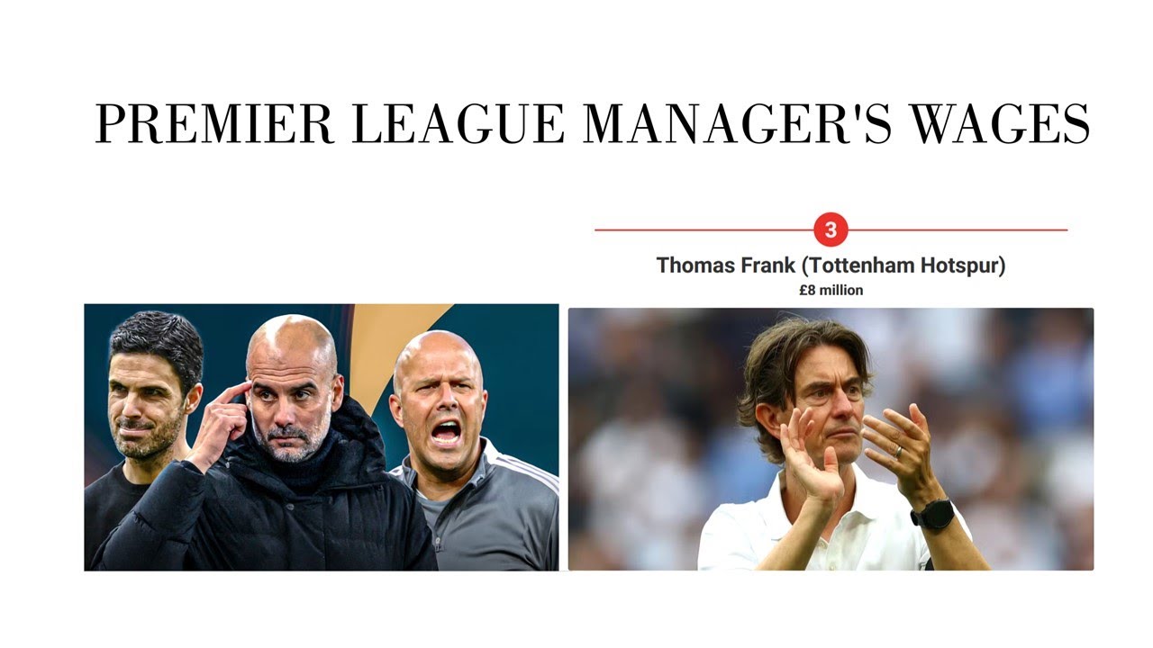 💵Premier League Manager's Wages 💰 Money 💶 Highest Paid Manager