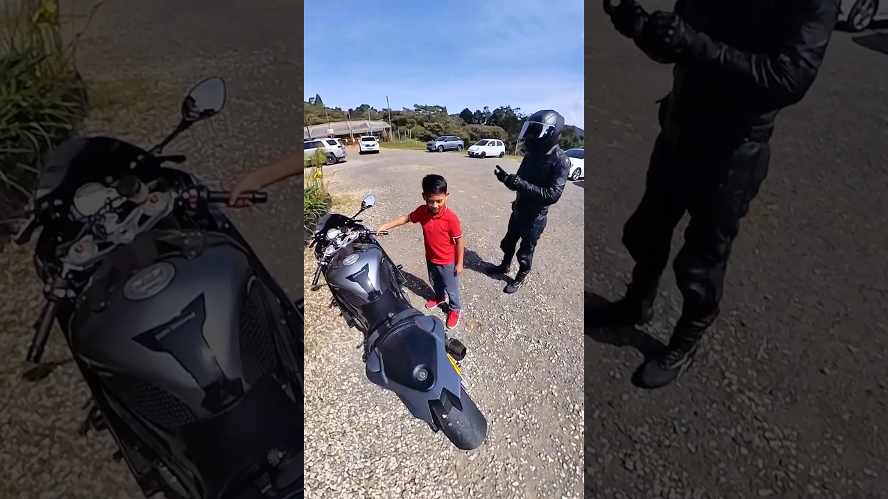 El niño que todos llevamos dentro 👼 #motos #moteros #motociclistas