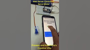 Web Server Controlled Servo Motor ESP8266