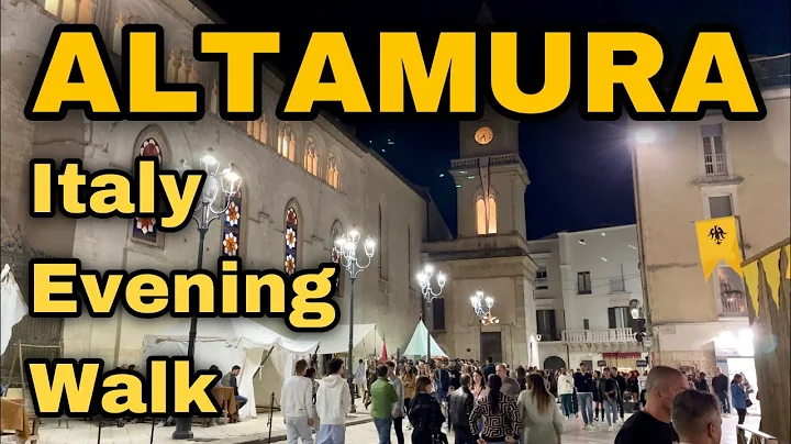 Italy Autumn Evening Walk  October in ALTAMURA - W...