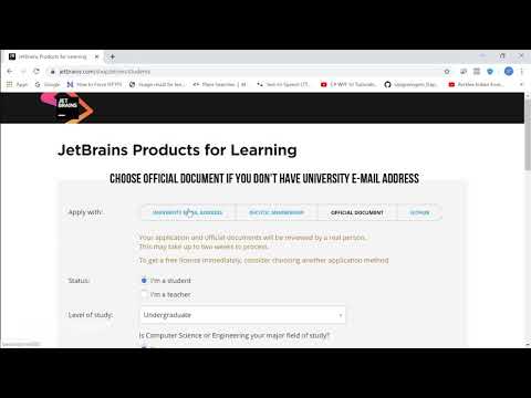 Free JetBrains Software Licensing