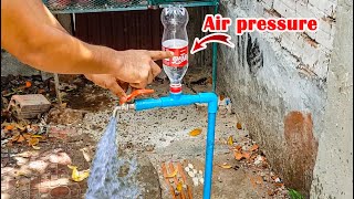 Amazing Idea he fix PVC pipe low pressure by using plastic bottle #freeenergy #diy #pipe.