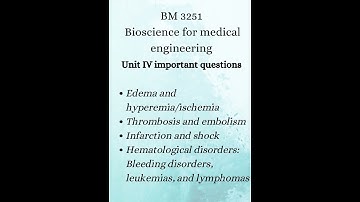 BM 3251 Bioscience unit 1 to 5 important topics #annauniversity  #bioscience #biomedicalengineering