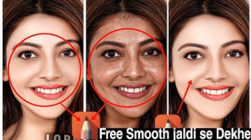 ⛔Oily Smooth skin HDR secret tricks 🥶 face smooth editingl photo Editing l sketchbook editing best