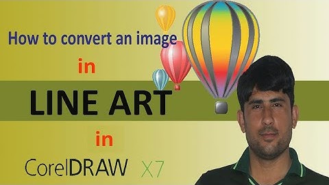 How to Convert an image in Line Art in Coreldraw X7 || Line Art Tool || #LineArt