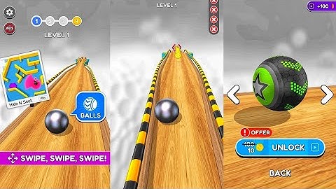 Going Balls ⚽️🤩 - All Levels Gameplay Android, iOS (Levels 1-3)
