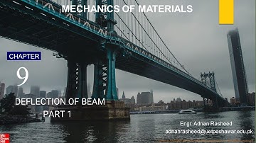 Ch 9 Part 1 ||Deflection Of Beam || Beams Deflection || Deflection Of Beams Solved Problems