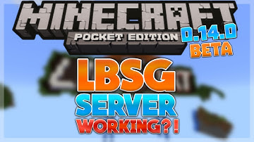0.14.0 BETA SERVER! - LBSG Server Now Working - Minecraft PE (Pocket Edition)