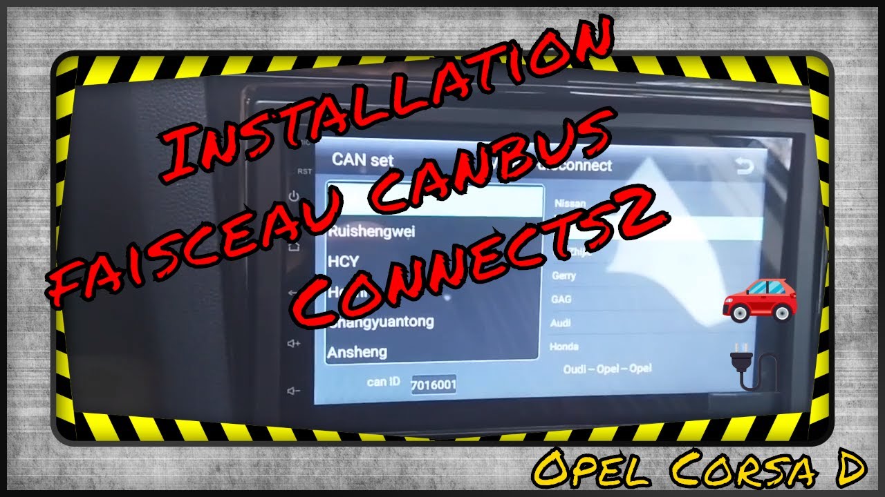 Installation faisceau canbus CONNECTS2 Opel Corsa - YouTube