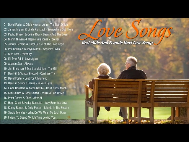 Classic Male And Female Duet Songs - Kenny Rogers, James Ingram David Foster, Lionel Richie,Dan Hill class=