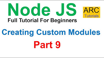 Node JS Tutorial For Beginners #9 - Create Custom Modules