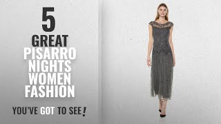 Pisarro Nights Women Fashion 2018 Best Sellers Pisarro Nights Women s Long Illusion Neck Dress