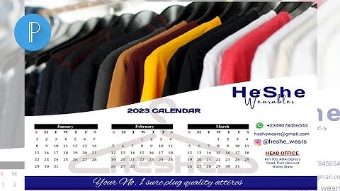 How To Create A Table Size Calendar Using PixelLab | Smartphone Design