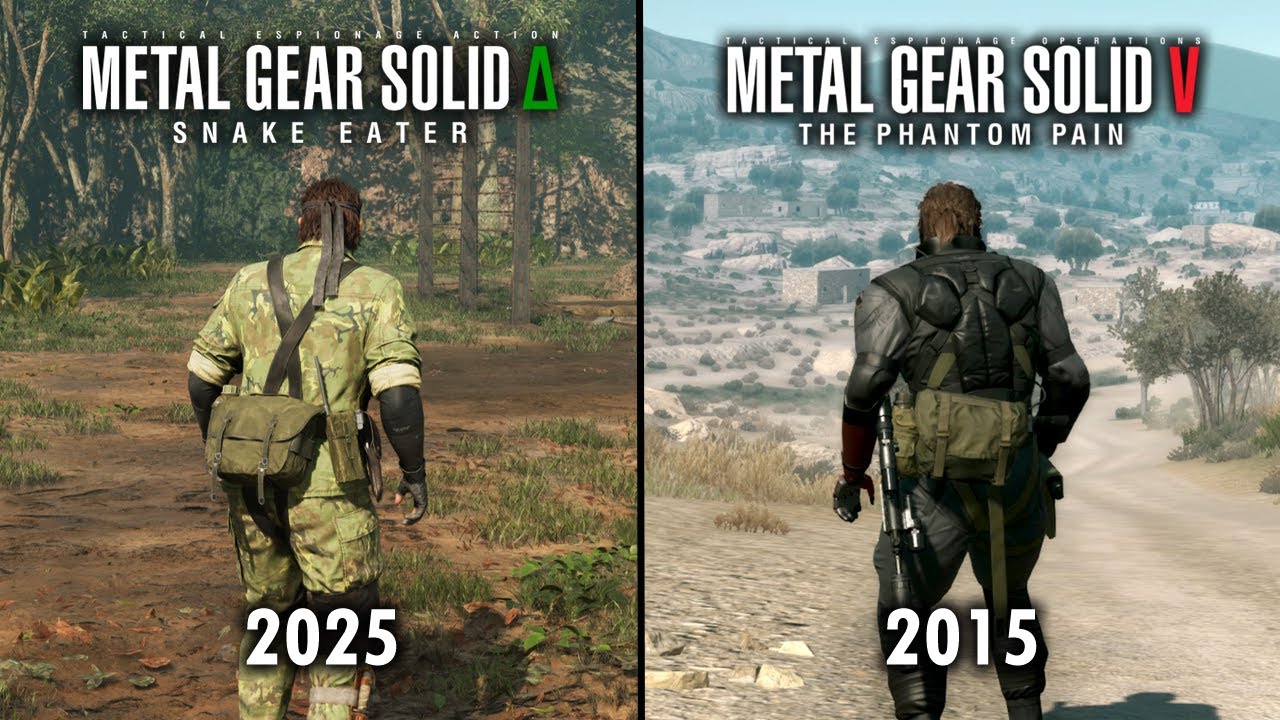MGS3 Remake vs MGS5 - Physics and Animations Comparison