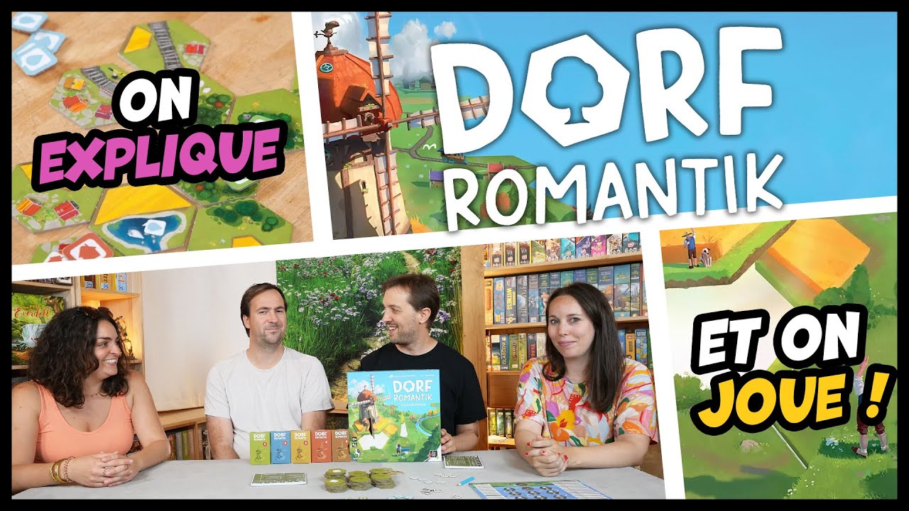 On explique et on joue à Dorfromantik, le jeu de société (avec les  éditeurs) 