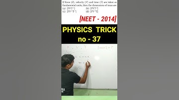 neet dimensions questions I dimensions formula trick I neet previous year question dimensions