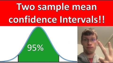 Two Sample Mean Confidence Intervals